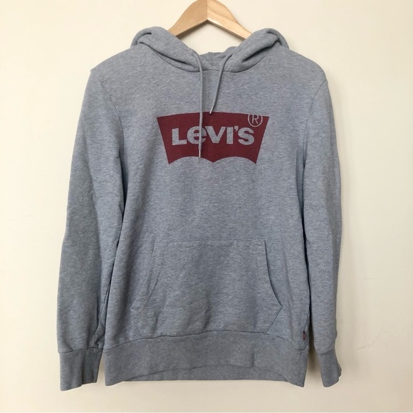 Levi's Tops - Levi’s gray hooded sweatshirt women’s size small